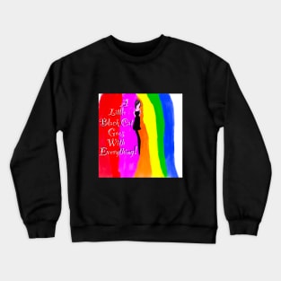 A little Black Cat Crewneck Sweatshirt